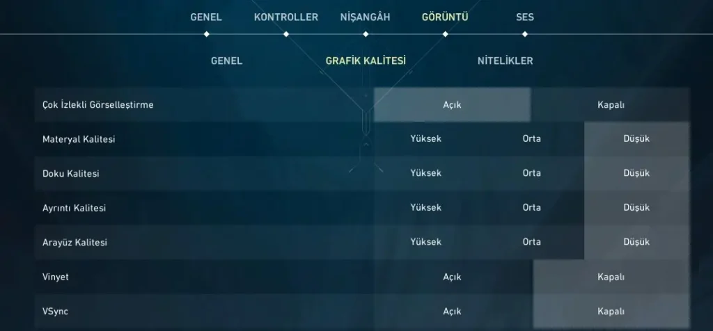 Valorant FPS Artırma Rehberi - 2024 2 valorant grafik kalitesi ayarları