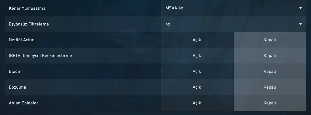 Valorant FPS Artırma Rehberi - 2024 3 valorant grafik kalitesi ayarları ikinci kısım