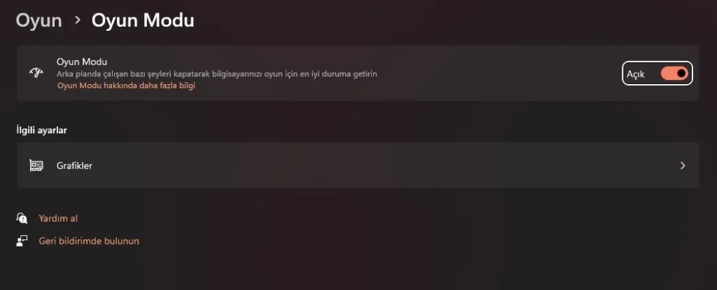 Valorant FPS Artırma Rehberi - 2024 6 windows 11 oyun modu açma