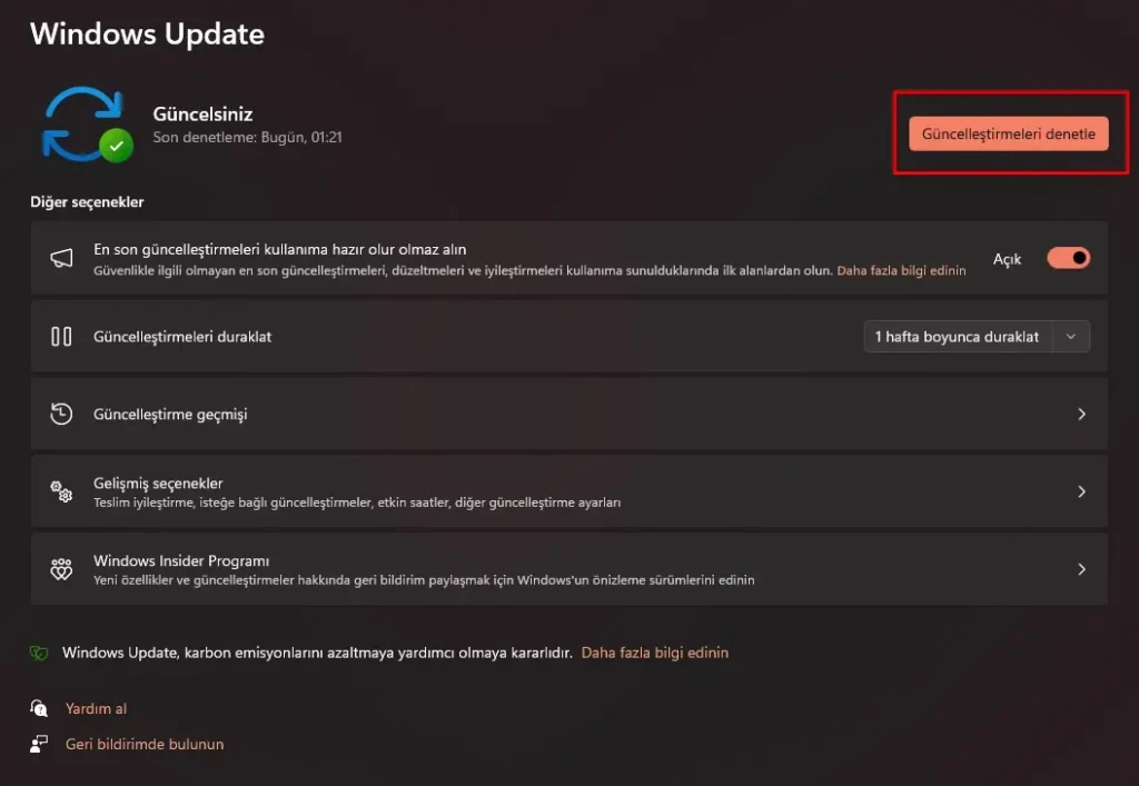 windows güncellemesi yaparak valorant van 140 hatasını çözme