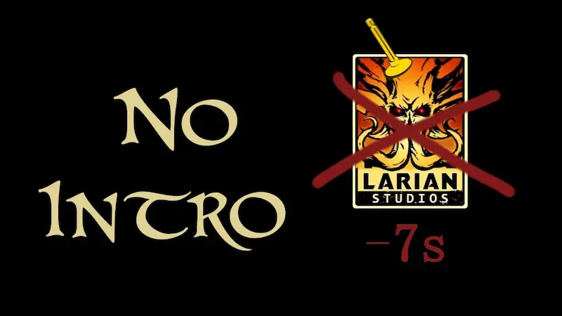 baldurs gate 3 no intro modu