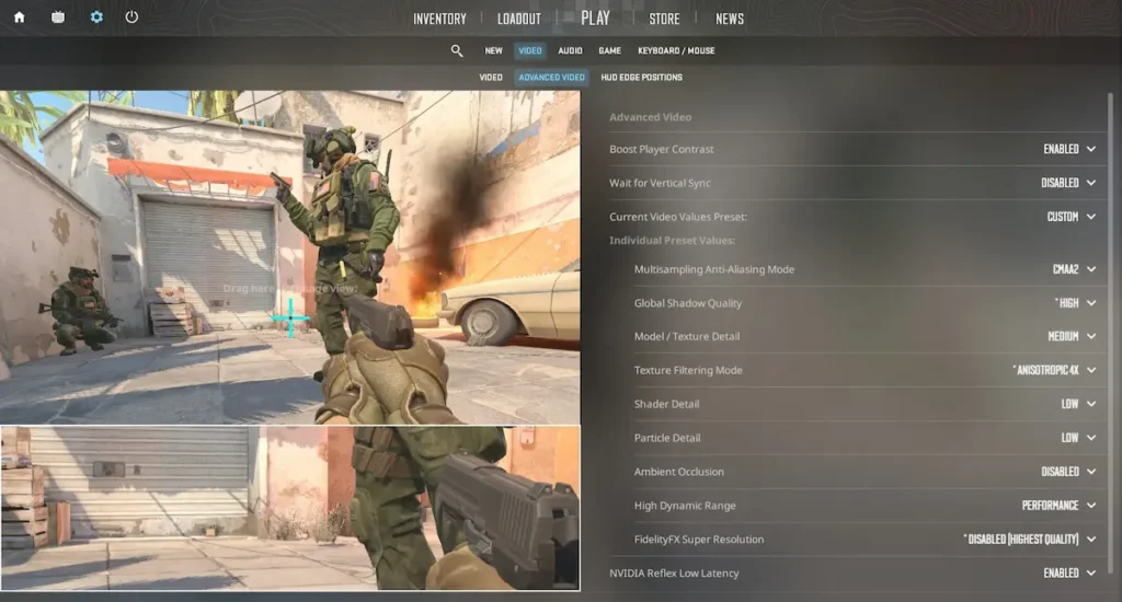 CS2 İçin En İyi Ayarlar ve Seçenekler 1 cs2 için en iyi görüntü ayarları