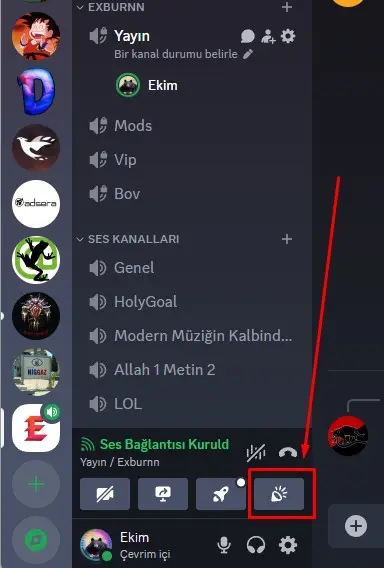 discord ses panelin ses ekleme