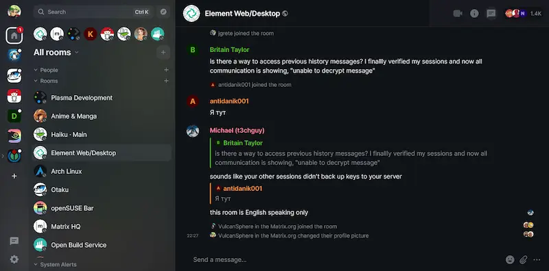 Discord Benzeri Kullanabileceğiniz 14 Uygulama 13 element app