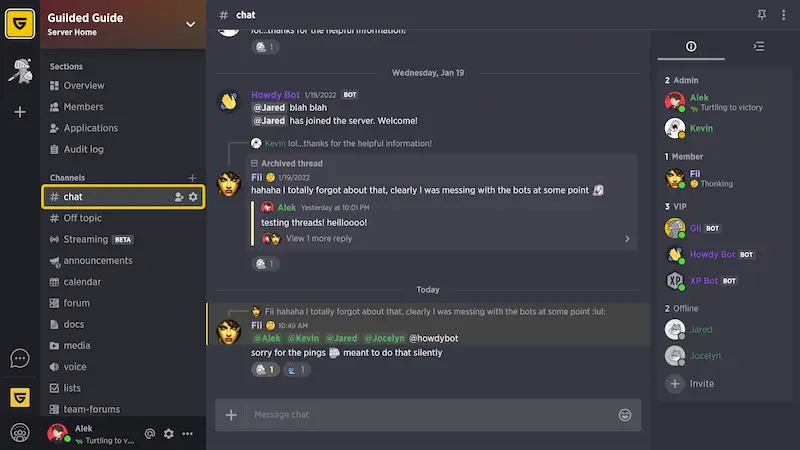 Discord Benzeri Kullanabileceğiniz 14 Uygulama 12 guilded app