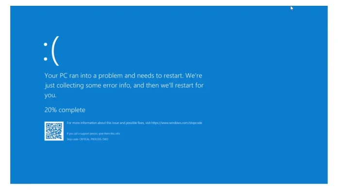 windows mavi ekran hatası