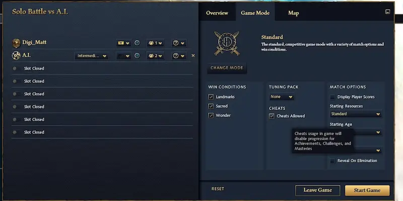 Age of Empires 4 Hileleri Nasıl Aktif Edilir