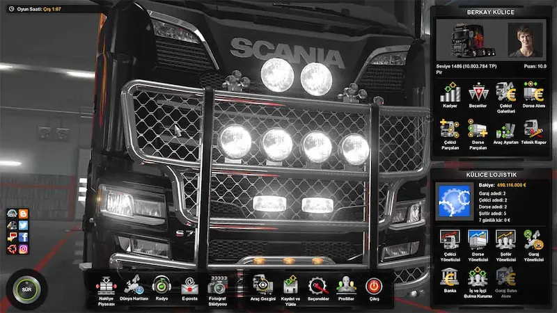 Euro Truck Simulator 2 (ETS 2) Hileleri 1 Euro Truck Simulator 2 Hile Kodları Var mı