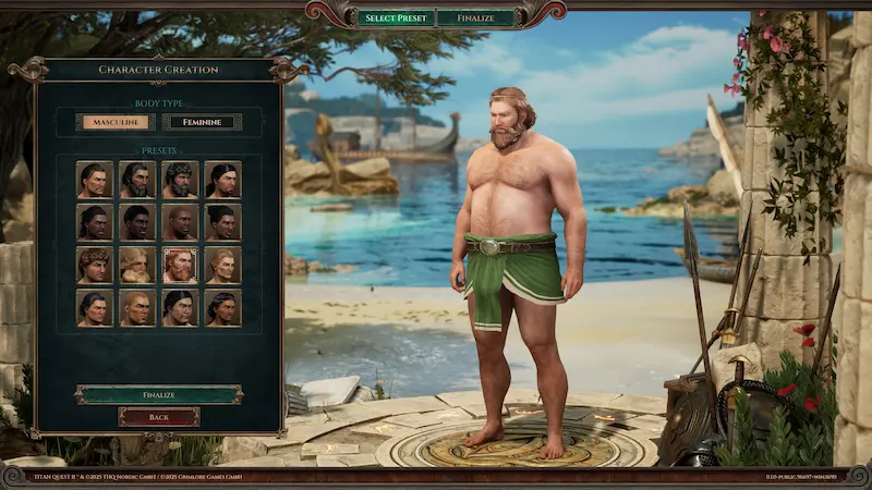 Titan Quest 2 İncelemesi 3 titan quest 2 inceleme karakter yaratma ekranı